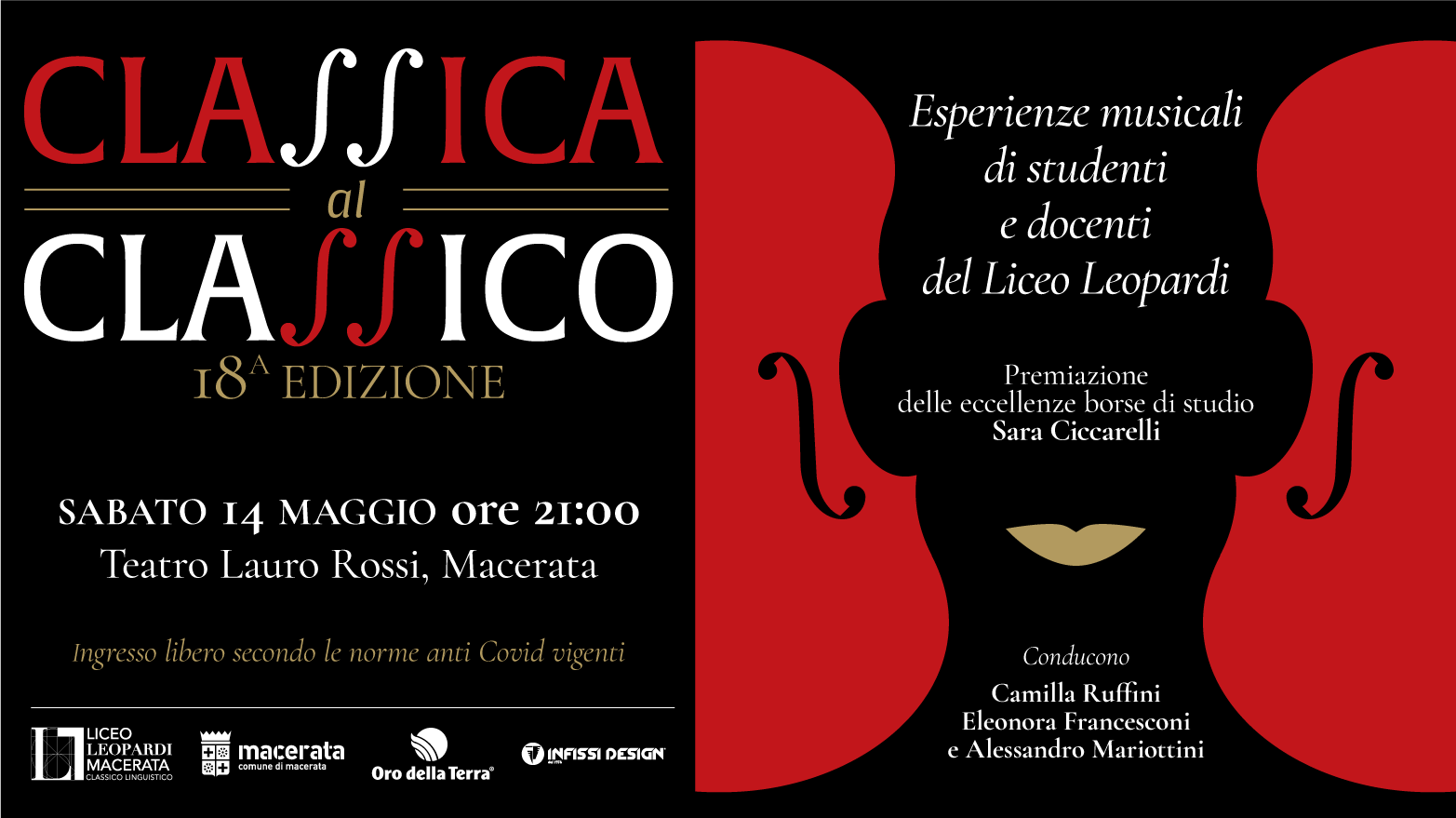 Classica al Classico, 14 maggio - Liceo Statale G. Leopardi Macerata