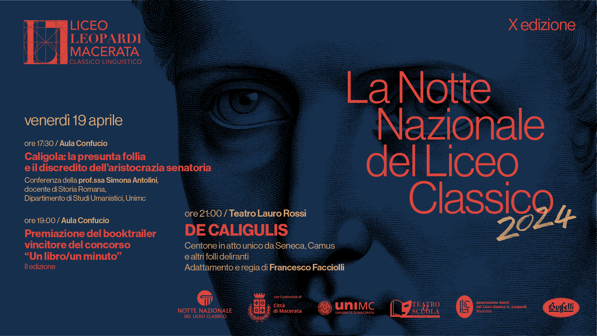 Notte Nazionale del Liceo Classico - X edizione, 19 aprile - Liceo Statale G. Leopardi Macerata