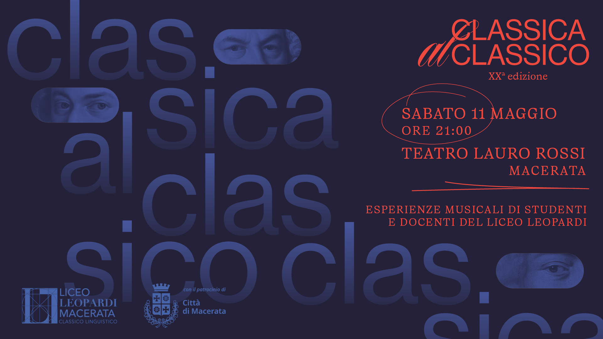 Classica al Classico - XX Edizione, 11 maggio - Liceo Statale G. Leopardi Macerata