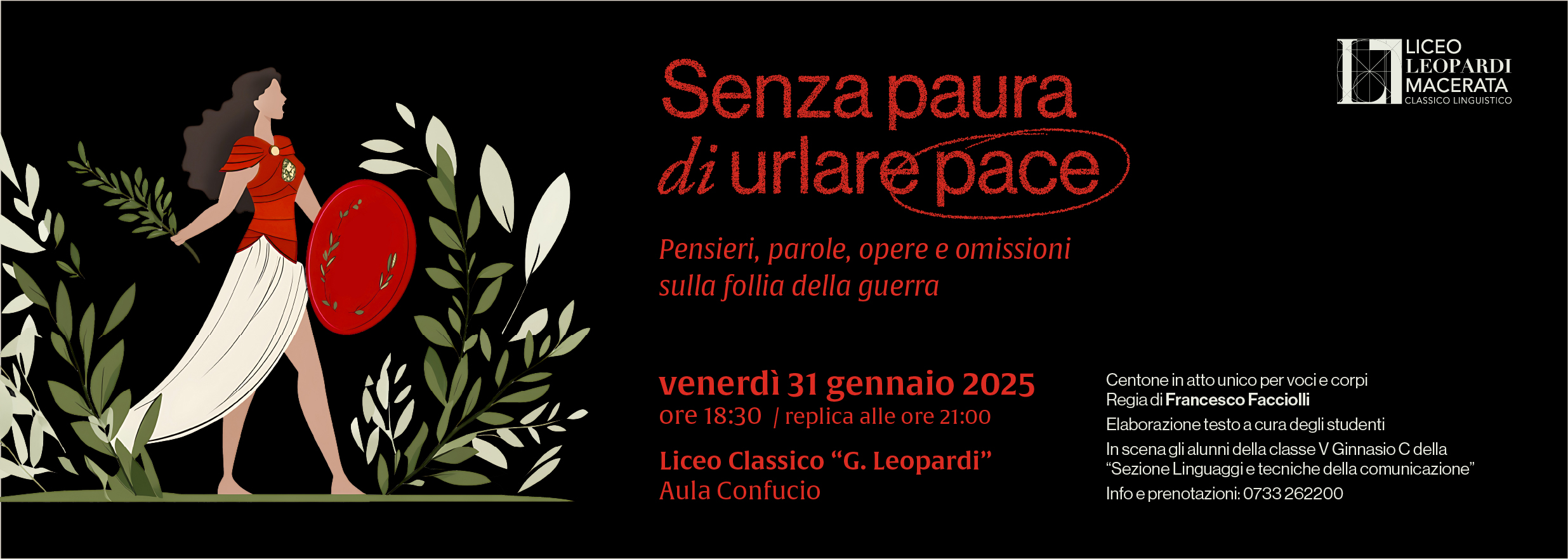 Senza paura di urlare pace - Liceo Statale G. Leopardi Macerata