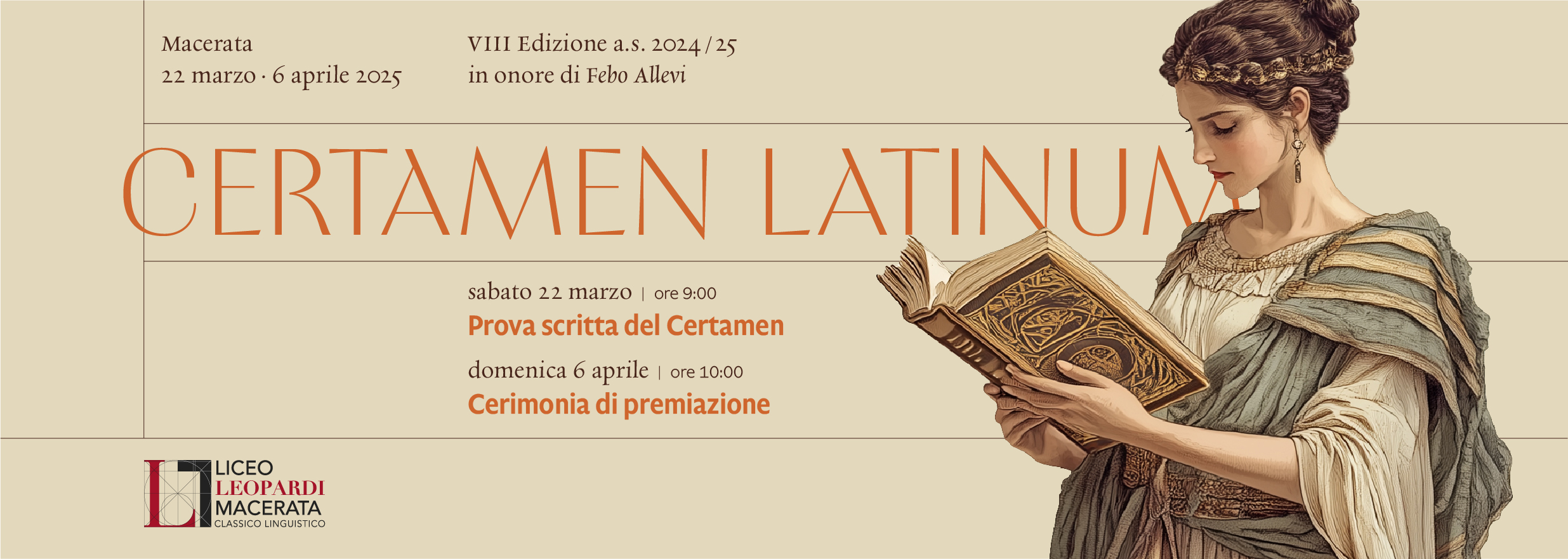 VIII edizione del Certamen Latinum in onore del Liceo Classico “G. Leopardi” di Macerata - Liceo Statale G. Leopardi Macerata