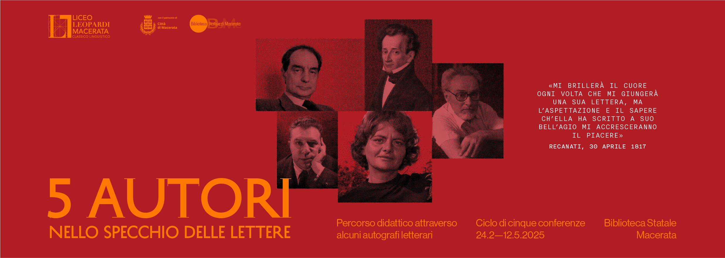 5 Autori “Nello specchio delle lettere”. Quarto incontro dedicato a Montale: la lettera d’amore - Liceo Statale G. Leopardi Macerata
