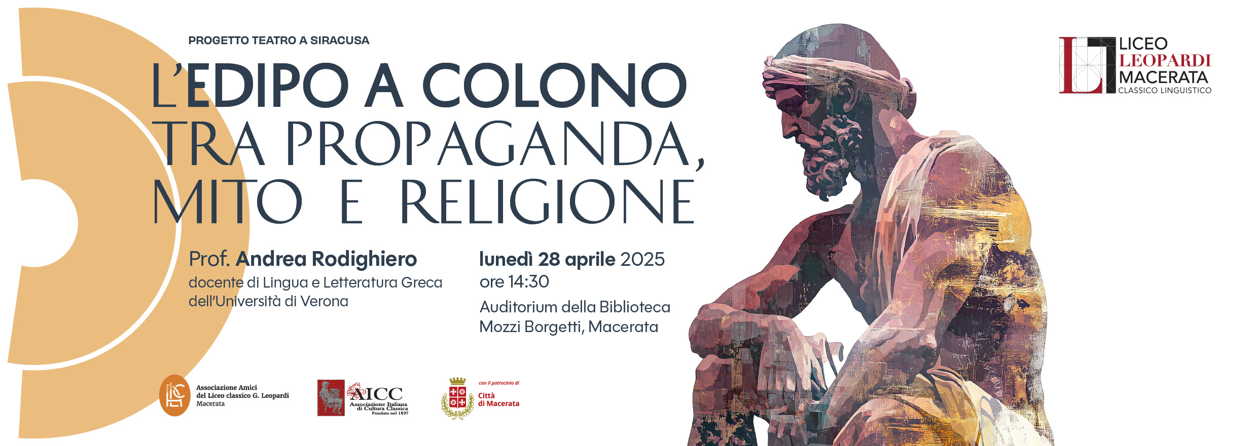 Conferenza su Edipo a Colono di Sofocle al Liceo Classico Leopardi di Macerata - Liceo Statale G. Leopardi Macerata